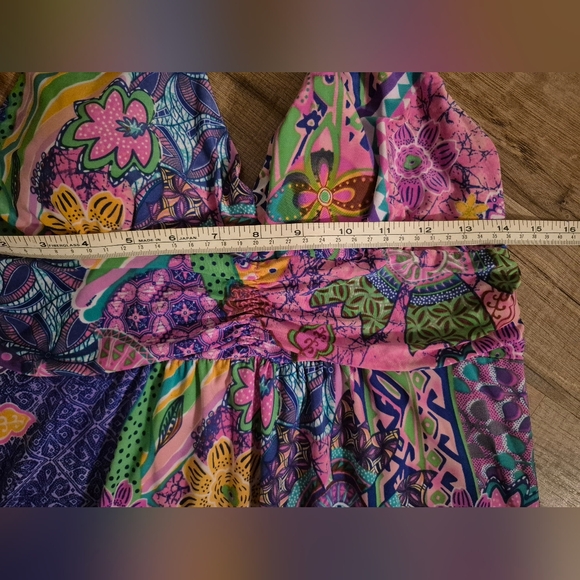 Colorful Womens Floral Maxi Dress - Picture 4 of 5